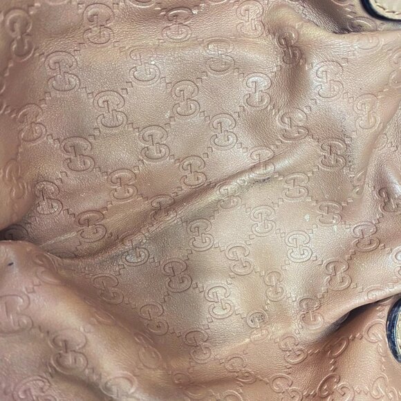 GUCCI Sukey Guccissima GG Pattern 2Way Shoulder Bag Leather Pink GHW - Picture 13 of 16